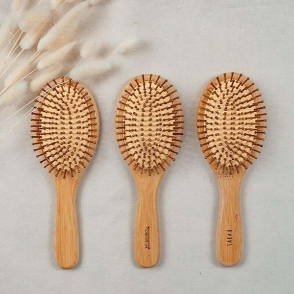 Brosse à Cheveux en Bambou Personnalisable - MyBambou