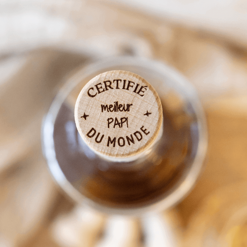 Bouchon Bouteille de Vin "Bonne Fête Papi"