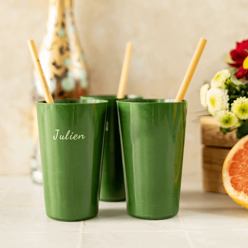 Eco Cup Compostable Vert à Personnaliser - My Bambou